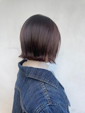 ヘアーメイクパウダー 天王寺寺田町店(Hair make powder) 20代30代40代小顔切りっぱなし大人ボブ外ハネくすみカラー