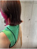 インナーカラー×ビビットピンク
