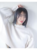 ぱつっと耳掛けボブ