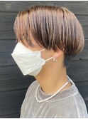 黒髪ボブルフネビージュ小顔ワンレンスペインカール