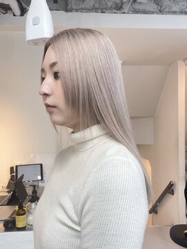 ミーム 原宿 表参道(meme) ダブルカラーハイトーンカラーケアブリーチインナーカラー#原宿