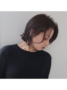 ビート(BEAT) 切りっぱなしボブ×グレージュ