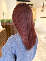 オーバルヘアー(OVAL hair)&nbsp;艶髪/チェリーレッド/ストレートロング