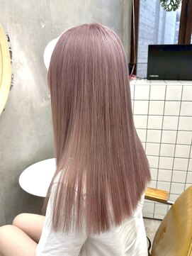 ソルトウォーター(SALT WATER) ピンクベージュ/似合わせカット/ケアブリーチ/恵比寿/代官山