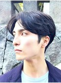 【Hale】ブルーブラックNo3196韓国マッシュスパイキーショート