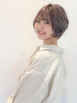 リジェール 高辻店 丸いフォルムのふんわりショートボブ
