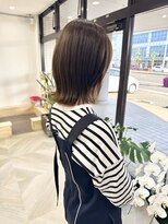 ラフ(laugh)&nbsp;切りっぱなしボブ / アッシュベージュ