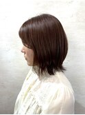 くびれレイヤーカット ツヤ髪色持ち◎ブラウンカラー