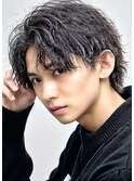 波巻きスパイラルツイストスパイラルパーママッシュメンズヘア