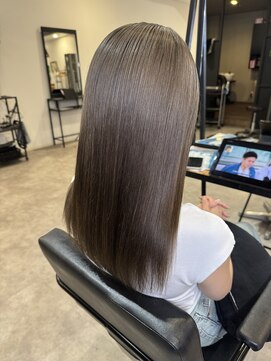 ナンバー(number+) 20代30代大人可愛いダブルカラーアッシュグレージュ