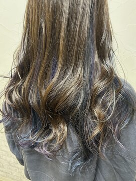 シュリット(schritt) インナーカラーユニコーン☆ブルーパープル