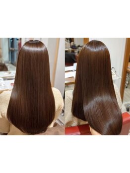 まるで素髪のような艶とまとまり◎毎日扱いやすい美髪に[新検見川/新検見川駅/縮毛矯正/髪質改善/白髪染め]