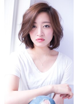 ヘアーアンドファッションシオミエイチ (hair＆fashion shiomi H) 大人のかきあげフェアリーボブ