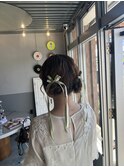 ハーフアップ