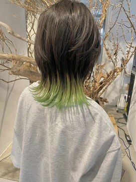 ボブウルフハッシュカットショートウルフボブ小顔カット