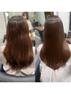 ジーナ 博多(Zina) 縮毛矯正before→after/杉野友彦