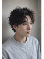 ユニカバイベル 御殿山店(unica by Belle) メンズセンターパートニュアンスパーマ