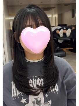 ロンドルピナス 小倉(Lond Lupinus) ミディアムレイヤーカット/似合わせカット/大人ガーリー/20代