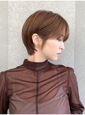 ハンサムショート/丸みショートボブ/20代30代40代50代/顔周り