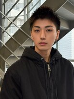 ヨンマルヨン(404) 黒髪ベリーショート×メンズHBLで爽やか清潔感スタイル