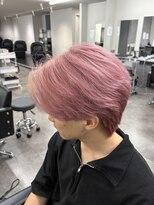 ネイバー 立川(Neighbor) センターパート×ピンクカラー