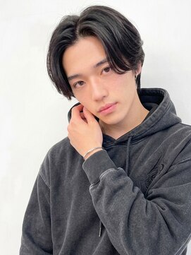ボイスヘア(voice hair) 小顔効果◎ニュアンスパーマ×センターパート爽やかヘア