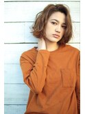 【ELICA下北沢】ナチュラルウェーブボブ&アンティークアッシュ