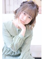 メイズ(MAZE) 【メイズ東中野・鍛原志行】ボブ編み込みハーフツインテール