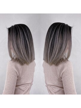 ジゼル(gisele) グレージュ系バレイヤージュ