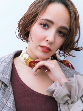 ドロップ(drop) ふわっとプリカールショートボブ/ボブパーマ/フレンチカジュアル