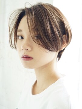 エリマ 調布(elima) ミルクティーベージュダブルカラーインナーカラー韓国20代前髪