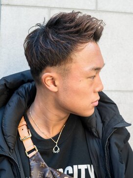 ヒロギンザ 六本木店(HIRO GINZA) 束感ショート アップバングツーブロック