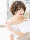 ★くせ毛カットダークアッシュ抜け感ミニボブ20代30代40代★7