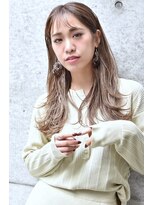 メーヴェ(Mowen) mowen南堀江　シースルーバング×シアーベージュ