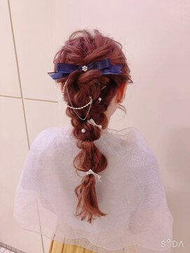 ヘアメイク ジェイエム 編みおろし