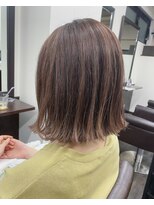 ヘアーサロン アウラ(hair salon aura)&nbsp;【aura】切りっぱなしボブ　ラテミルクティー