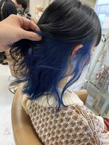 ヘアアトリエコモノ(hair l'atelier KoMoNo) KoMoNo×インナーカラー×ブルー