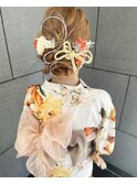 浴衣着付け+ヘアセット