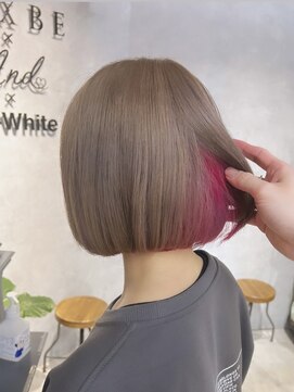 シェイロ(Cielro) 《インナーカラー》ミルクティー×ボブ×インナーカラー