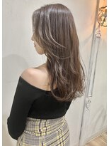 ゼン(ZEEN)&nbsp;モノトーンカラーのゆる巻セミロング@20代30代40代50代