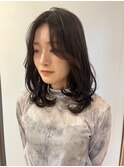 ミディアムレイヤースタイル