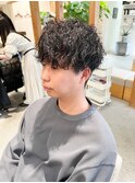 【LOVEST服部】波巻きツイスパmixマッシュパーマ/ダークアッシュ