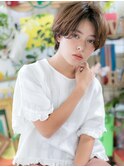 くせ毛風小顔センターパート前髪なしショートc5志木20代30代40代