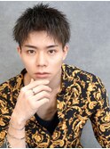 アッシュブラックツイストショート