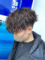 エリマバイフィフス 調布(elima by fifth)&nbsp;波巻きマッシュ波巻きスパイラル刈り上げマッシュ波巻きパーマ