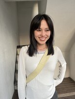 スタニング 渋谷(STUNNING.)&nbsp;ぷつっとカット　ミディアム　ストレートヘア