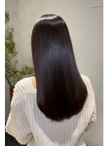 サルファ ヘアデザイン 名古屋 丸の内(S.ALPHA HAIR DESIGN)&nbsp;小顔ストレートロングストレートパーマオリーブベージュ韓国ボブ