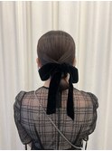 【ろみおStyle】大人ぽいヘアアレンジ/顔まわりカット/レイヤー