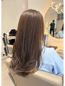 ルーチェココ ブラン(Lu'ce coco blanc) アプリコットオレンジナチュラルレイヤーロング