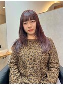 ピンク　レイヤー　髪質改善